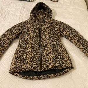 NEW Cleo Leopard Print Puffer Jacket
